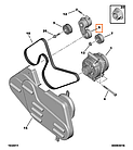 Натяжний ролик генератора на Fiat Ducato 250, Peugeot Boxer, Citroen Jumper (06-14) 2.2, 9658142780, 5751F2, фото 6
