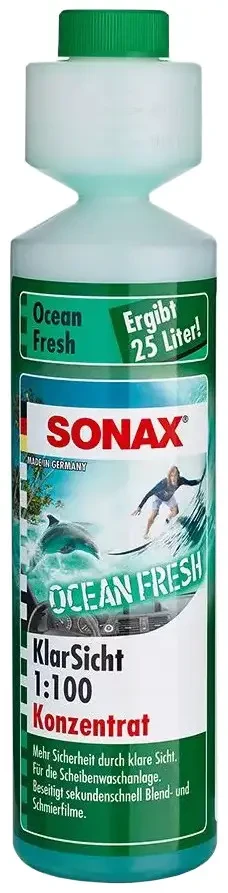 Концентрат омивача скла літній 1:100 SONAX, 250 мл Ocean-Fresh