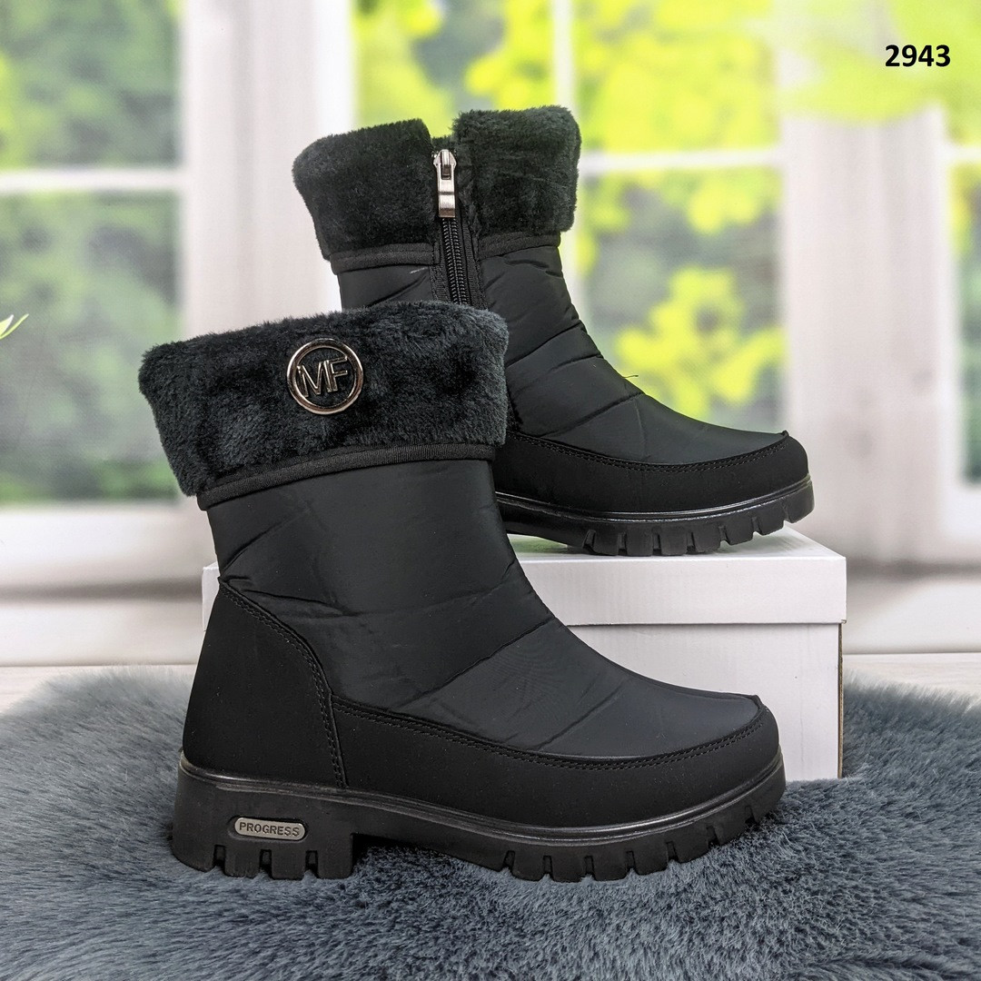 Чоботи дутики зимові жіночі Progress середньої висоти 2943, фото 1