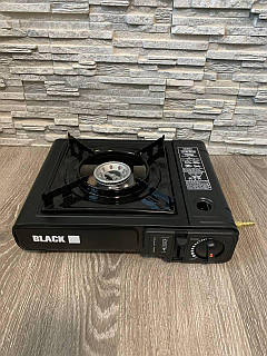 Плита газова туристична з п'єзопідпалом під газові балони Black 55550, 2600 Вт