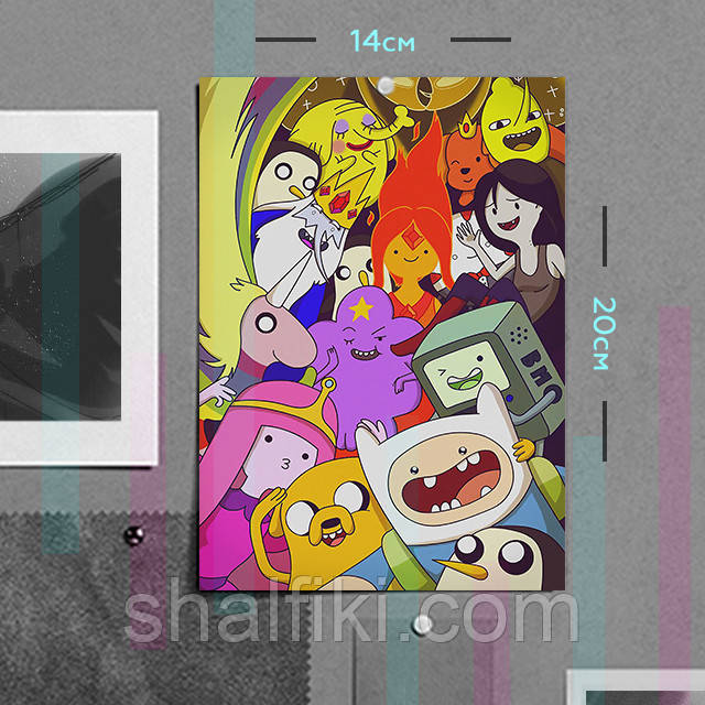 "Час пригод / Adventure Time" плакат (постер) розміром А5 (14х20см)