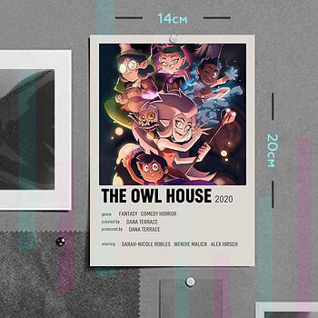 "Совиний дім / Owl house" плакат (постер) розміром А5 (14х20см)