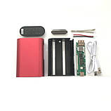 Корпус коробка для POWER BANK 18650 (21700)х2 сірий, фото 4