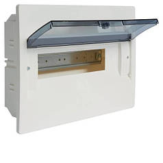 Щит вбудований внутрішньої установки з прозорими дв. 12 мод., Hager COSMOS (VR112TD)