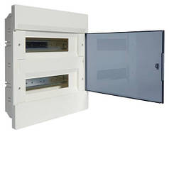 Щит вбудований внутрішньої установки з прозорими дв. 24 мод.(2х12), Hager COSMOS (VR212TD)