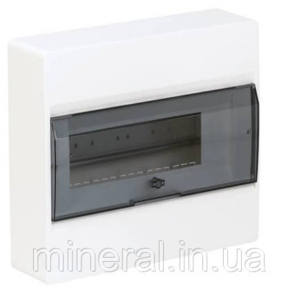 Щит зовнішньої установки з прозорими дв. 12 мод., Hager COSMOS (VD112TD), фото 1