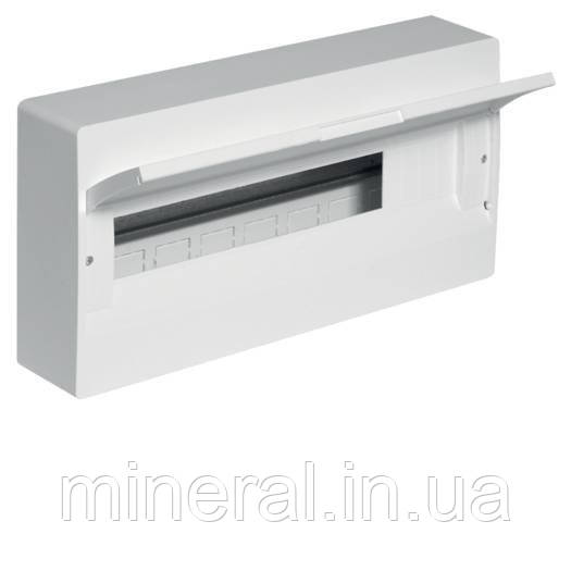 Щит зовнішньої установки з білими дв. 18 мод., Hager COSMOS (VD118PD)