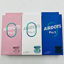 Бездротові навушники AirDots Pro 3 Bluetooth гарнітура Сенсорні вакуумні навушники з мікрофоном для спорту, фото 2