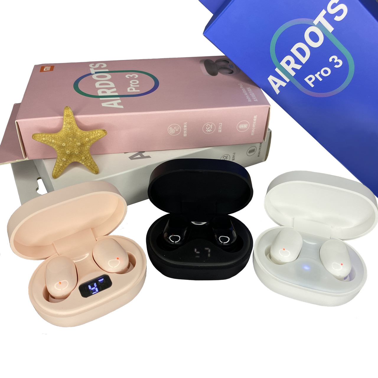 Бездротові навушники AirDots Pro 3 Bluetooth гарнітура Сенсорні вакуумні навушники з мікрофоном для спорту