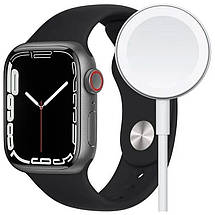 Розумний смарт-годинник SMART Watch M7+ з голосовим керуванням трекер пульсометр оксиметр чорний, фото 4