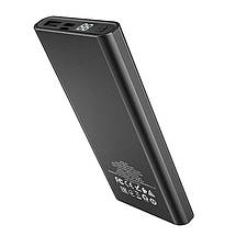 Повербанк hoco J68 10000 mAh Power bank usb type з Портативний Зовнішній акумулятор зі швидким заряджанням Чорний, фото 3