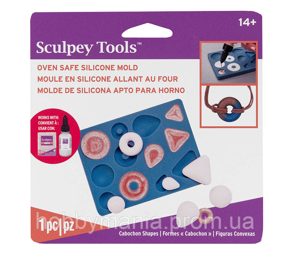 Молд "Кабошоны" Sculpey Tools™ Oven-Safe Molds: Cabochon