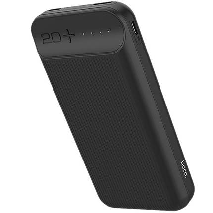 Повербанк hoco J52a 20000mAh Power bank usb Портативний зарядний пристрій Зовнішній акумулятор Чорний, фото 1