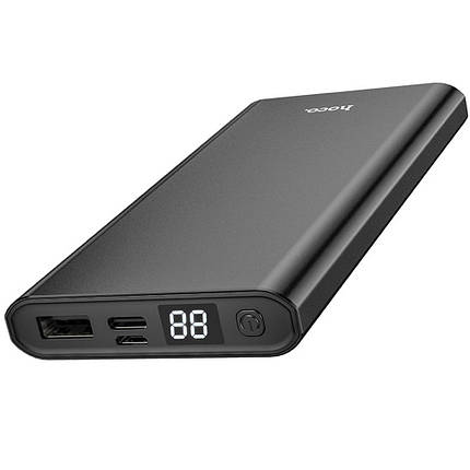 Повербанк hoco J68 10000 mAh Power bank usb type з Портативний Зовнішній акумулятор зі швидким заряджанням Чорний, фото 1
