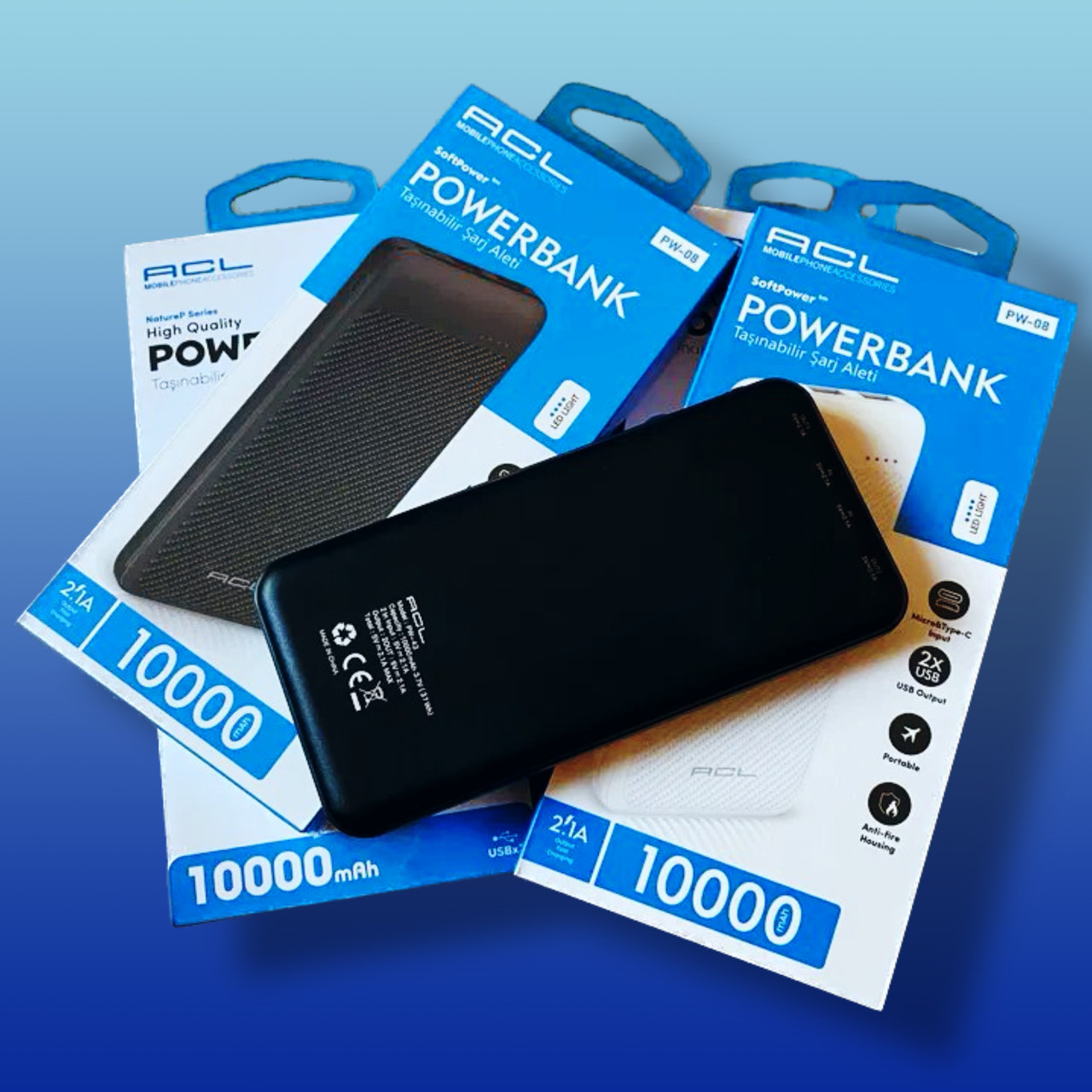 Портативний зарядний пристрій для телефона повербанк Powerbank ACL PW-08 10000mAh