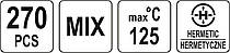 Набір термоусадки з клеєм YATO YT-068671 270 шт., фото 5