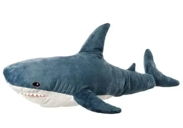 М'яка плюшева іграшка Акула Shark Doll, іграшка для дітей — м'яка акула розміром 40 см.