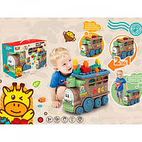 Конструктор 6060 потяг-каталка розміром 38см, м'які блоки, 22 деталі, в коробці, 39,5-25,5-17,5см, фото 4