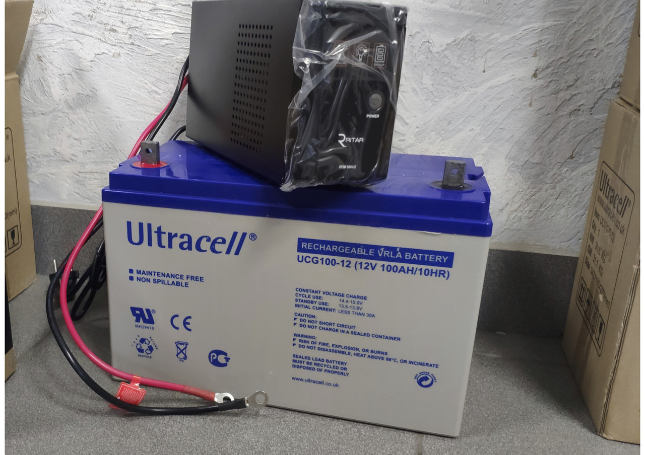 Акумуляторная батарея Ultracell UCG100-12 GEL 12V 100 Ah (328 x 173 x 232)