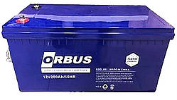 Акумуляторна батарея ORBUS CG12200 GEL 12 V 200 Ah (522 х 238 х 222) Black 62 kg Q1/24