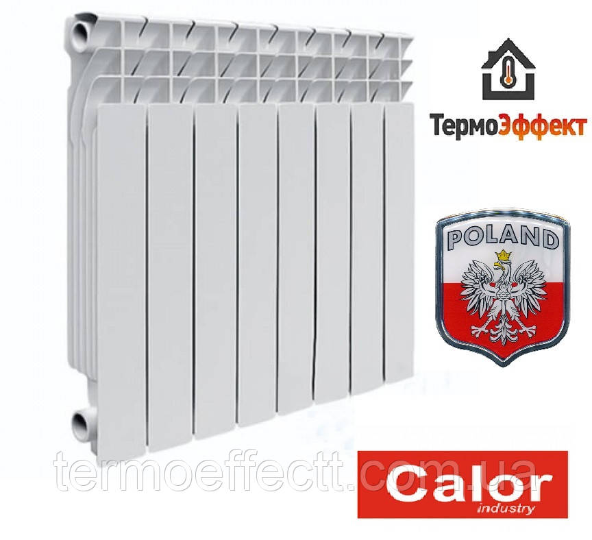 Радиатор биметаллический CALOR OPTIMAL 500/96 10секц. (1500 Вт; 1,269 кг) - фото 1 - id-p1000208941