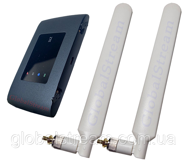 Мобільний модем 4G-LTE+3G Wi-Fi Роутер ZTE MF920U (KS, VD, Life) +2 антени 4G(LTE) на 12dBi SMA-TS9