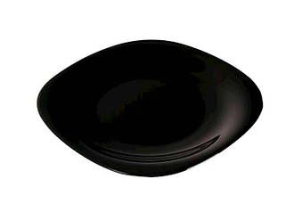 Тарілка скляна 19см чорна мілка квадр. Carine Black L9816 ТМ LUMINARC BP