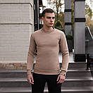 Унісекс світшот на зиму Pobedov 007 пісочного кольору, фото 6