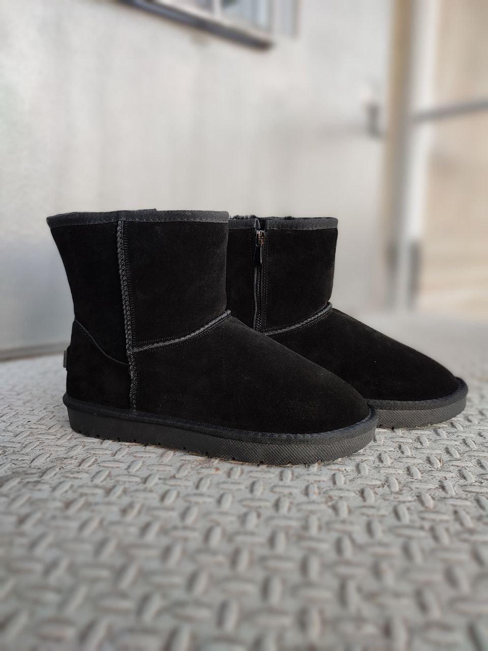 41 р Уггі UGG черевики чоловічі мокасини зимові теплі на хутрі замша натуральна