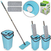 Швабра з відром автоматичний віджим КОМПЛЕКТ ДЛЯ ПРИБИРАННЯ, миття підлоги, відро з віджимом
