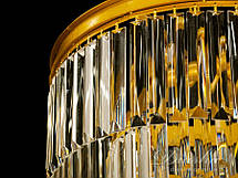 Кришталева люстра золото 4 лампи 45х105 см, фото 3
