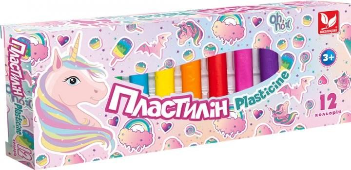 Пластилін восковий Школярик Unicorn 12 кол 150г