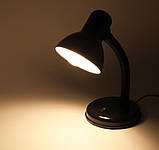Настільна лампа в сучасному стилі офісна Brille 60 W MTL-02 Чорний, фото 3