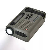 Портативне радіо FM/AM/SW HRD900 з динамо- та сонячною зарядкою, цифрове настроювання, аварійний радіоприймач, фото 3