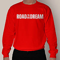 Свитшот "Road to the Dream" (s-xl) червоний