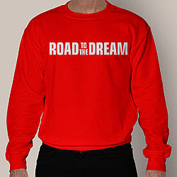 Світшот "Road to the Dream" (s-xl) червоній