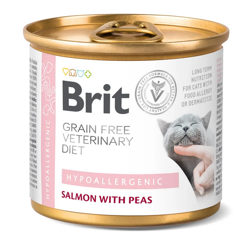 Brit VetDiets Hypoallergenic консерва для котів з харчовою алергією 200 ...