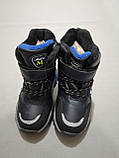 Чорні зимові черевики для хлопчика 26, 28 розмір, фото 4