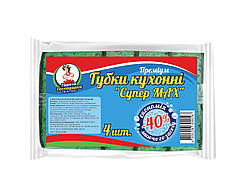 Губки кухонні ТМ "Гаряча Господарка" "Преміум Супер МАХ" 4шт