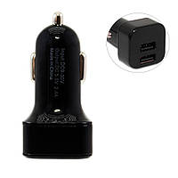 Автомобильное зарядное устройство 2.4А HZ HC-1 Черное, адаптер зарядка от прикуривателя (зарядка в авто) (TO)