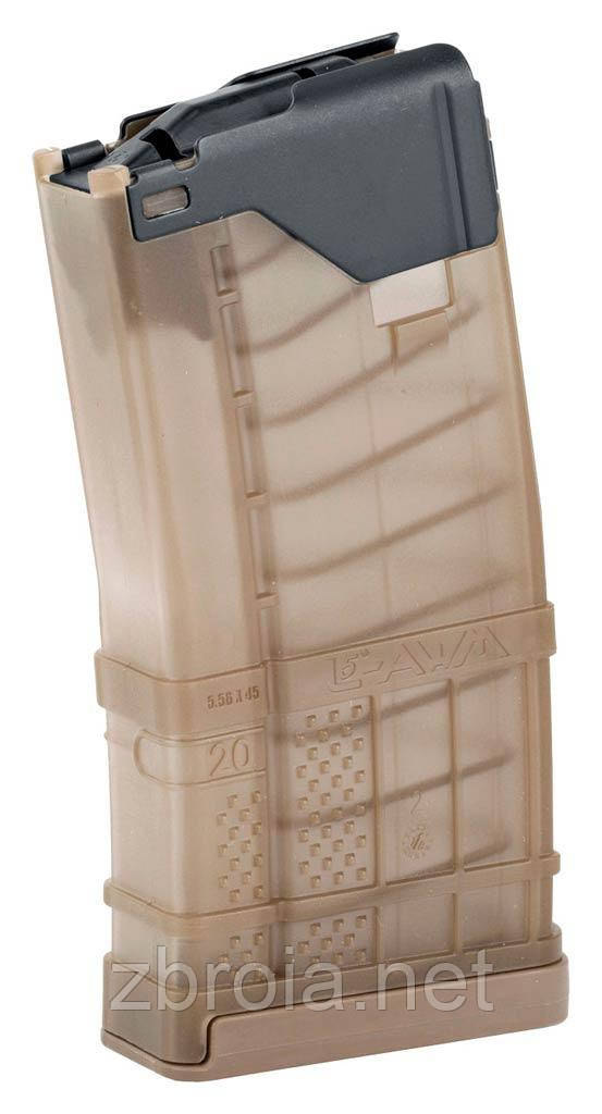 Магазин Lancer L5AWM Dark Earth кал. 223 Rem (5,56x45) на 20 патронів