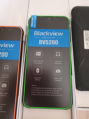 Смартфон Blackview BV5200 Green 4G 4\32GB 5180mAh And 12 Новинка! + скло, фото 1