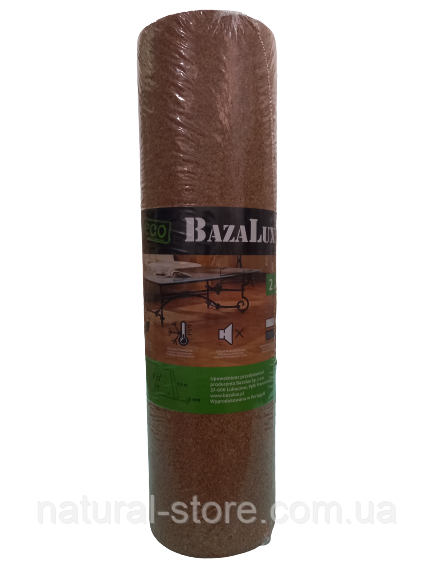 Пробковая Подложка под ламинат, паркет 2мм TM Eco Bazalux от "Natural ...