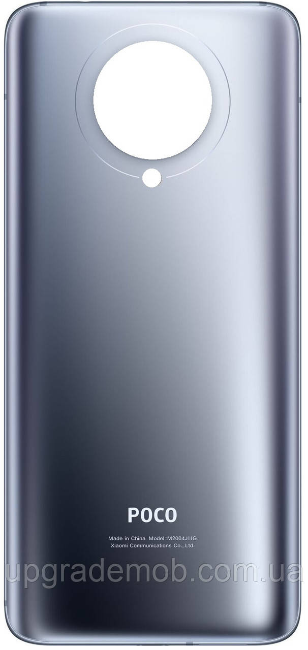 Задня кришка Xiaomi Poco F2 Pro/Redmi K30 Pro сіра Cyber Gray логотип "POCO"