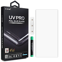 Защитное стекло Samsung N975 Galaxy Note 10+/N976 противоударное 3D 9H UV Pro Full Glue Glass X-One (в