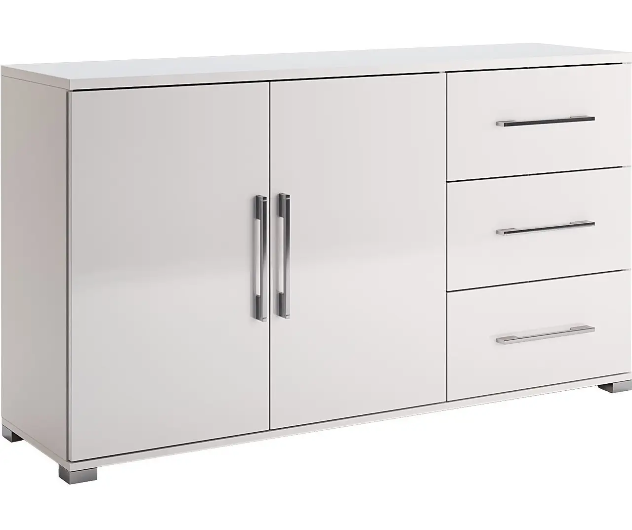 Комод Фемілі 2 двері 3 шухляди білий Глянець ТМ "Миро-марк"