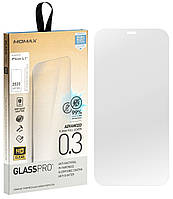 Защитное стекло iPhone 12/12 Pro прозрачное 0.3mm Glass Pro+ Ag+ Nano Anti-Bacteria Momax (PZAP20MBS1T)