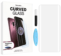 Защитное стекло Samsung N980 Galaxy Note 20/N981 3D UV Curved Glass Nano Optics (в комплекте ультрафиолетовая