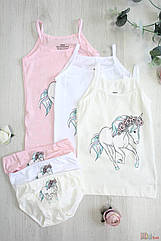 ОПТОМ Комплект майка та трусики "Spring Hourse" для дівчинки (1-2 роки) DBG socks 8959000009129