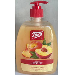 Рідке крем-мило з ароматом персику з антибактеріальним ефектом, ТМ "Пуся" 500 мл